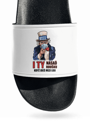 Nasaď roušku pantofle White