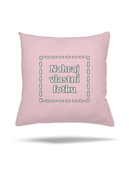 Vlastní potisk polštář Light Pink