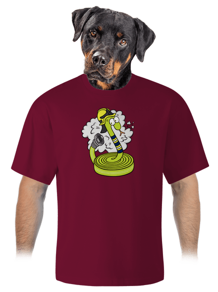 Hadice samice unisex tričko oversized Garnet