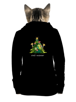 Stačí nazdobit dámská mikina na zip Black