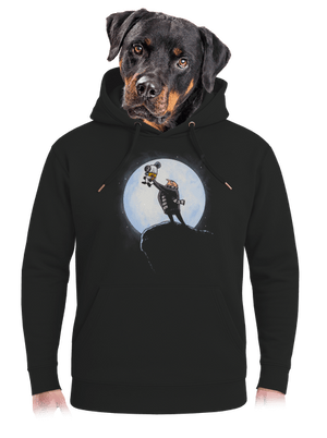 Mimoní král unisex mikina premium Dark Black