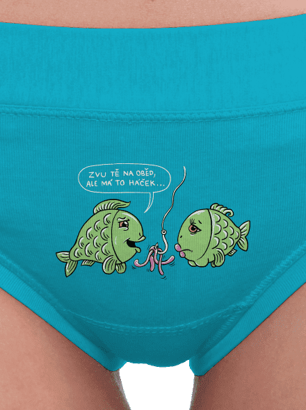 Háček dámské kalhotky Turquoise