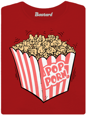 Popporn dámské tričko premium Red Mal