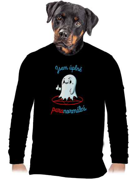 Jsem paranormální pánské dlouhý rukáv Black