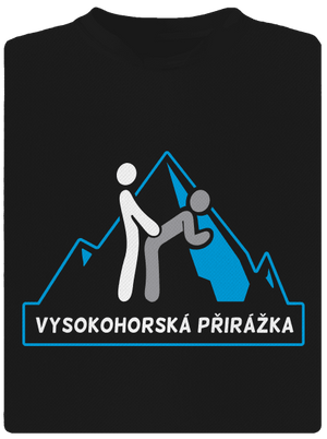 Vysokohorská přirážka pánské sportovní tričko Black