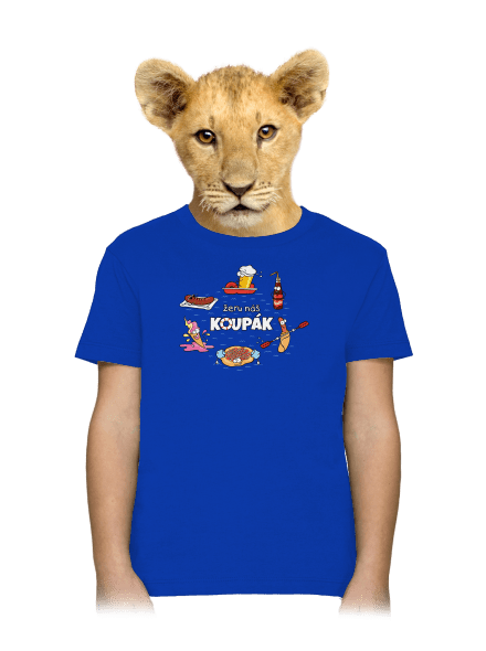 Český koupák dětské tričko Royal Blue