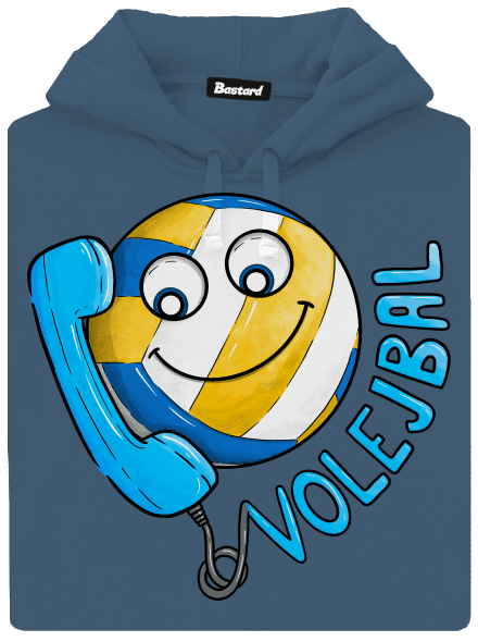 Volejbal dámská mikina klokanka Denim