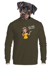 unisex mikina bez kapuce