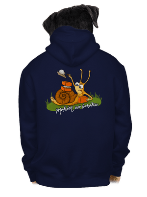 Makám na baráku pánská mikina na zip Navy