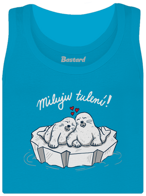 Miluju tulení dámské tílko klasické Blue Atol