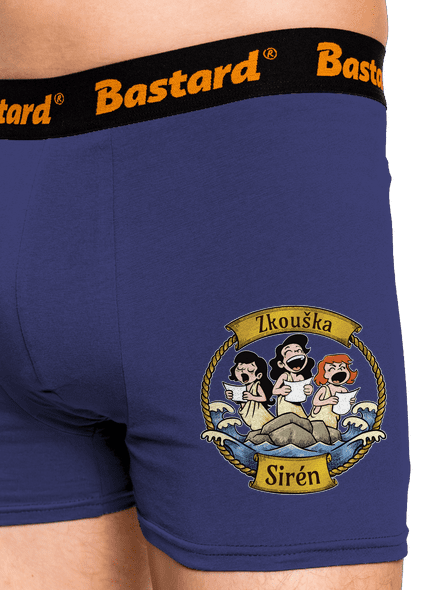 Zkouška sirén boxerky Blue Navy