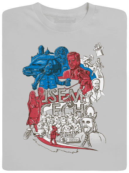 Jsem Čech pánské tričko Pacific Grey