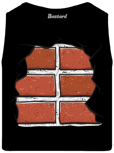 Cihličky pánské tílko Black
