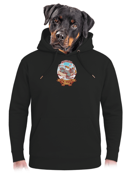 Hovada na vodě unisex mikina premium Dark Black