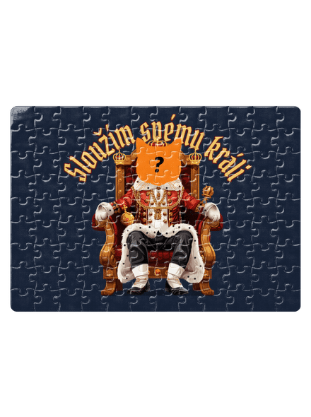 Sloužím svému králi puzzle White