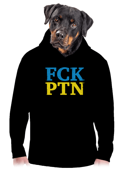 Ukrajina - FCK PTN pánská mikina klokanka Black