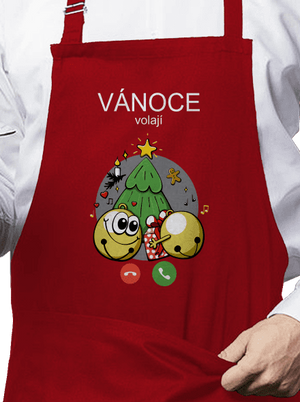 Vánoce volají zástěra Red