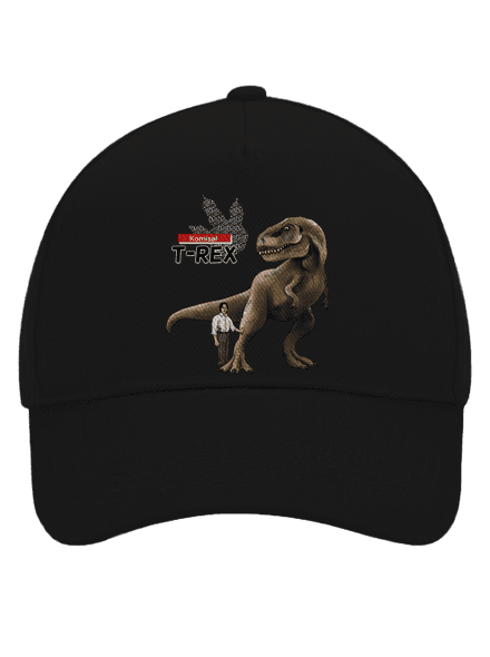 Komisař T-Rex kšiltovka baseballka Black