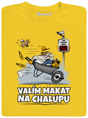 Valím na chalupu pánské tričko Gold