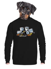 unisex mikina bez kapuce