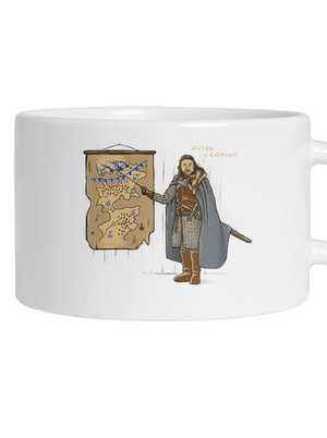 Winter hrnek makronka White