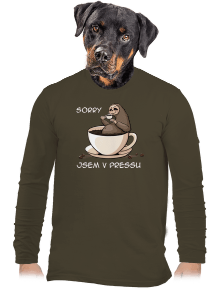 V pressu pánské dlouhý rukáv Urban Khaki