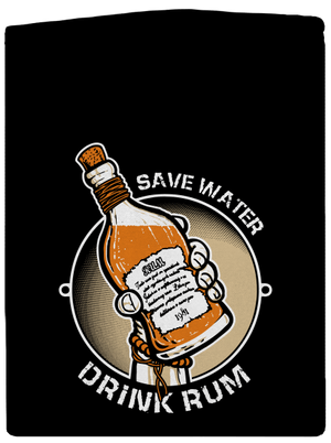 Save Water pánská mikina na zip Black