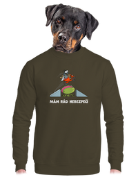 unisex mikina bez kapuce