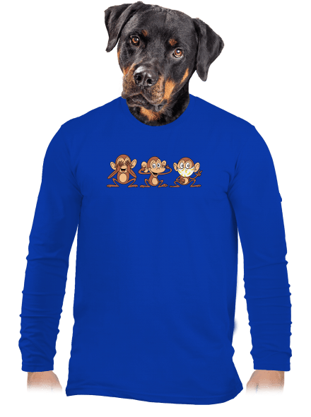 Opičky pánské dlouhý rukáv Royal Blue