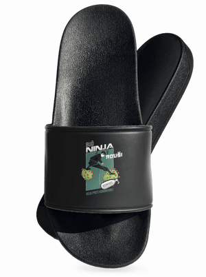 Ninja v rouši pantofle Black