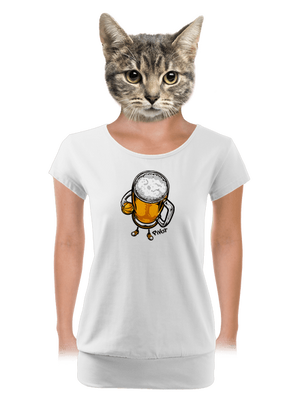 dámské tričko s lemem