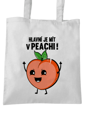 V peachi taška White