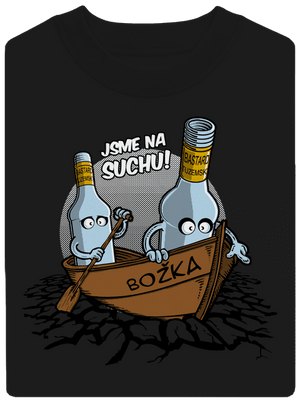 Na suchu unisex mikina bez kapuce Black