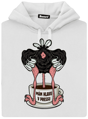 Mám hlavu v pressu dámská mikina klokanka White