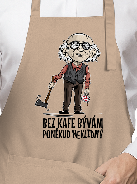 Neklidný bez kafe zástěra Rope