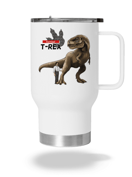 Komisař T-Rex termohrnek White