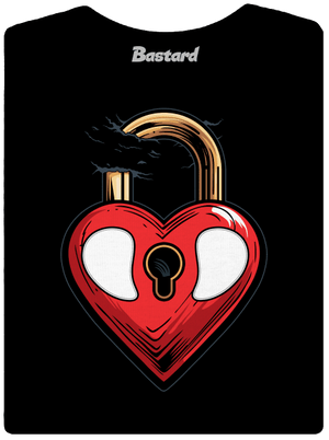 Zámek lásky dámské tričko premium Black