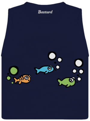 Nehoda dámské tílko volné Navy