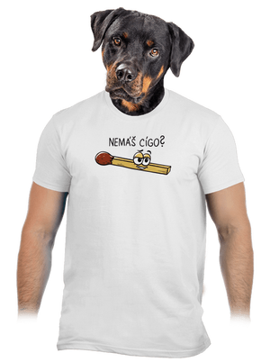 Cígo a oheň pánské tričko White