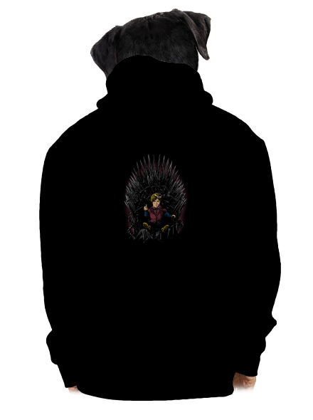 Tyrion na trůnu pánská mikina na zip Black