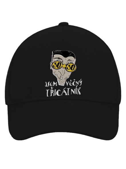 Věčný třicátník kšiltovka baseballka Black