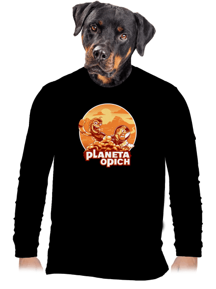 Planeta opich pánské dlouhý rukáv Black