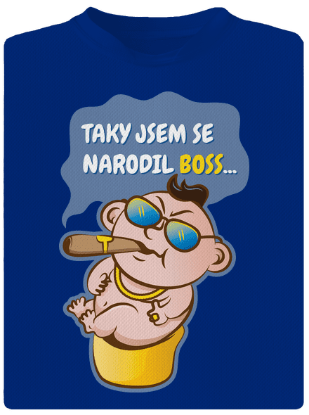 Boss pánské sportovní tričko Royal Blue Mal