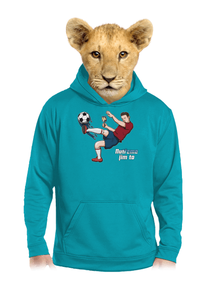 Natřeme jim to - Fotbal dětská mikina klokanka Hawaiian Blue