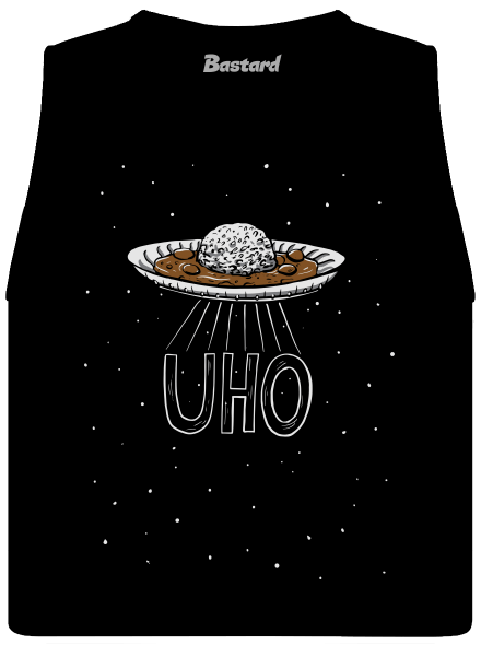 Uho dámské tílko volné Black