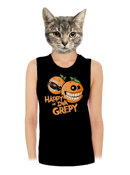 Happy grepy dámské tílko volné Black