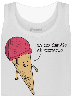 Zmrzlina dámské tílko klasické White