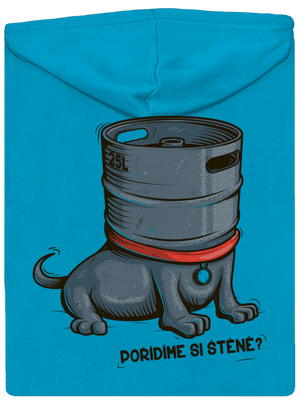 Štěně dámská mikina na zip Blue Atol