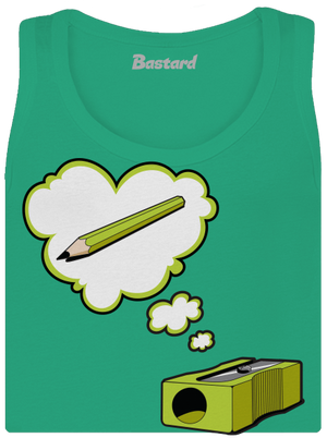 Tužka a Ořezávátko dámské tílko klasické Mint Mal