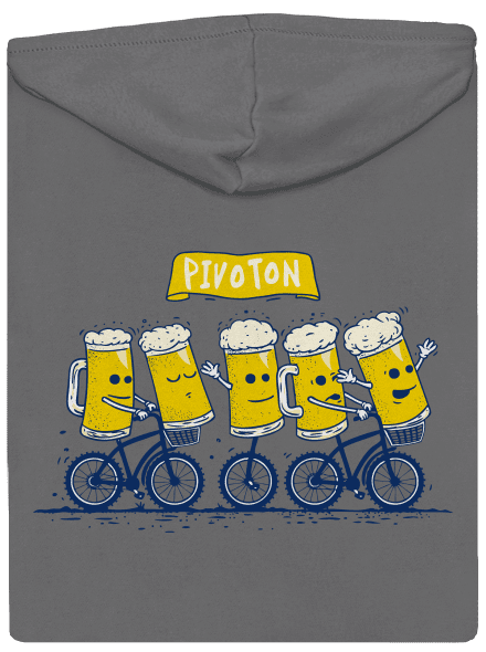 Pivoton dámská mikina na zip Steel Gray